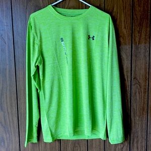 NWT Under Armour Neon Green Long Sleeve Shirt